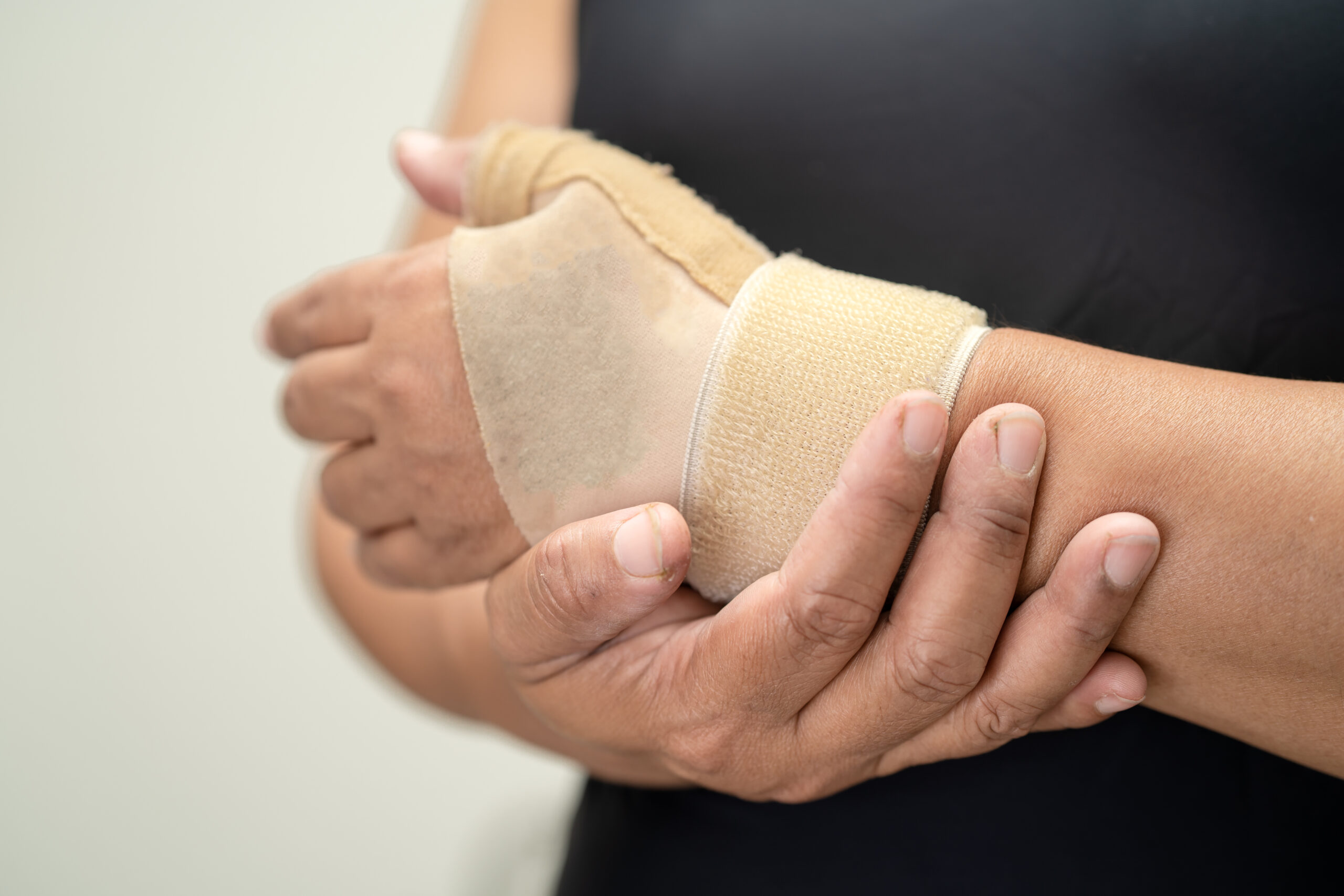 Photo of Wrist and thumb splint for management of De Quervain Syndrome